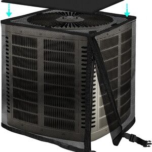 Black Mesh outside ground Air Conditioner Cover